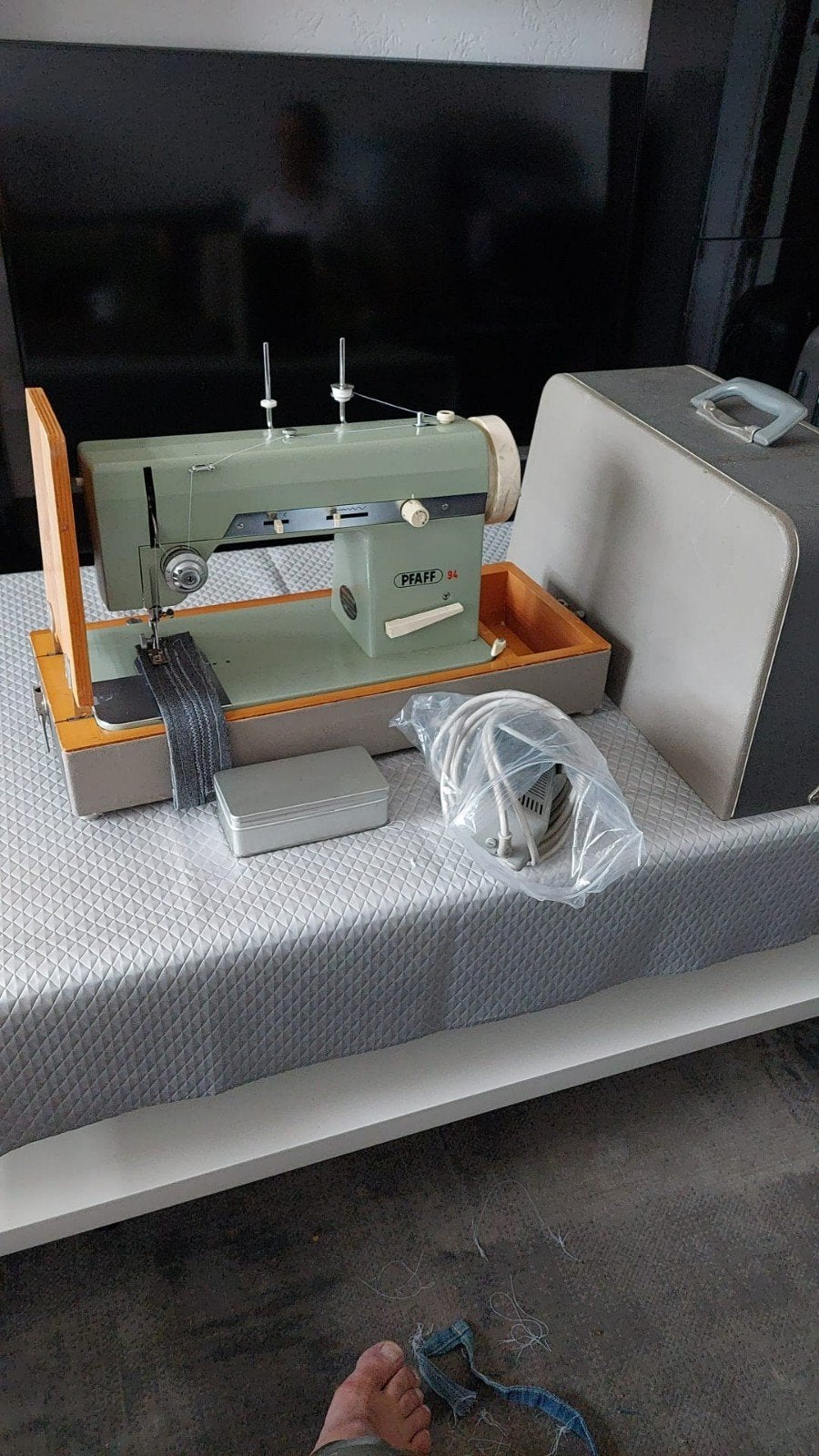 pfaff naaimachine, Ophalen
