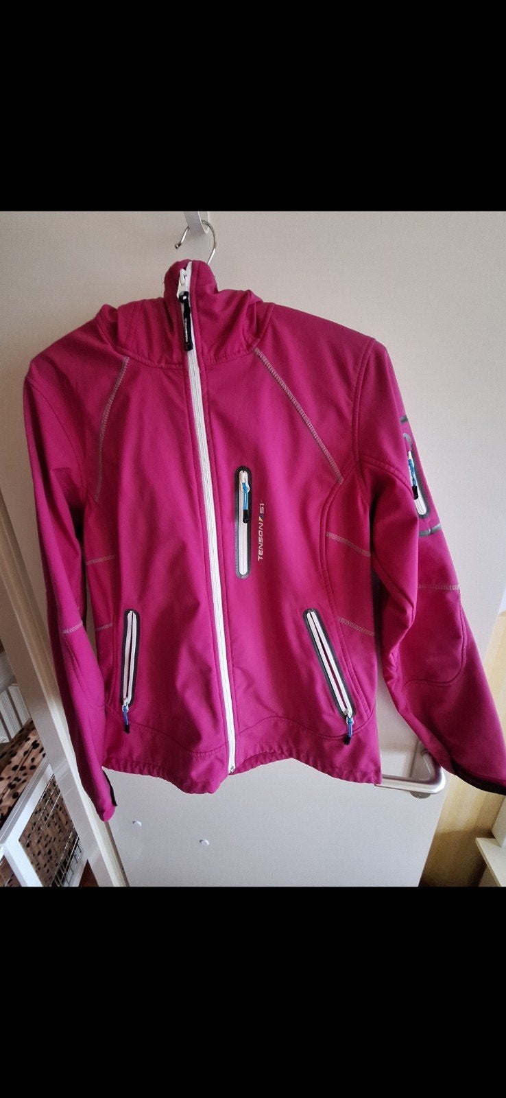 Tenson softshell jack, Ophalen of Verzenden, Zo goed als nieuw, Maat 42/44 (L), Blauw