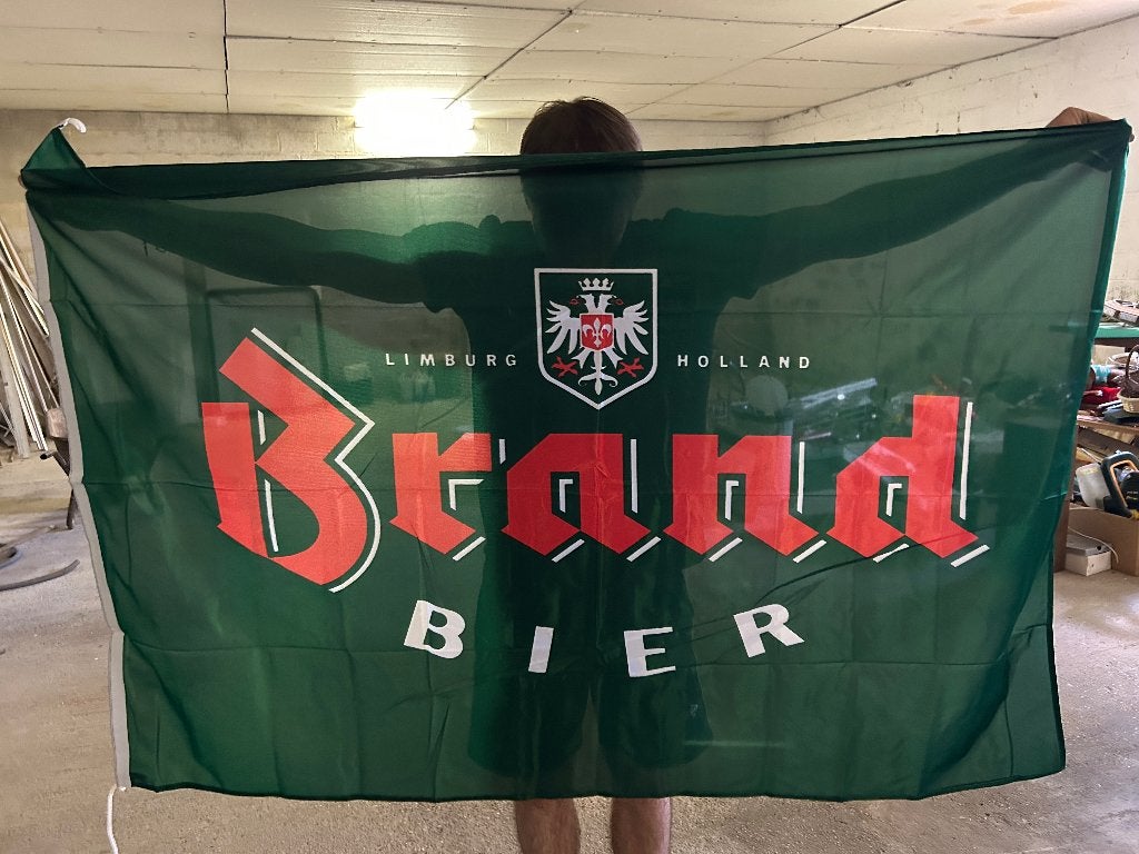 Brand Bier Vlag - Limburg Holland, Ophalen, Nieuw, Overige typen, Brand