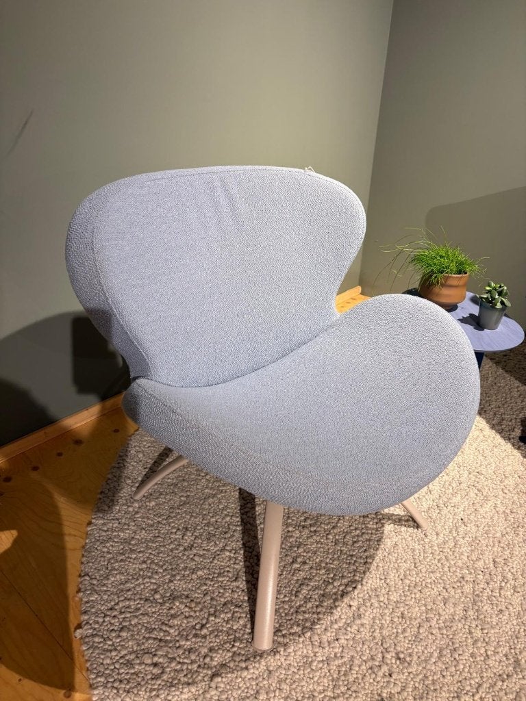 Bree's New World fauteuil Peggy blauw/beige, Ophalen, 75 tot 100 cm, Zo goed als nieuw, Stof