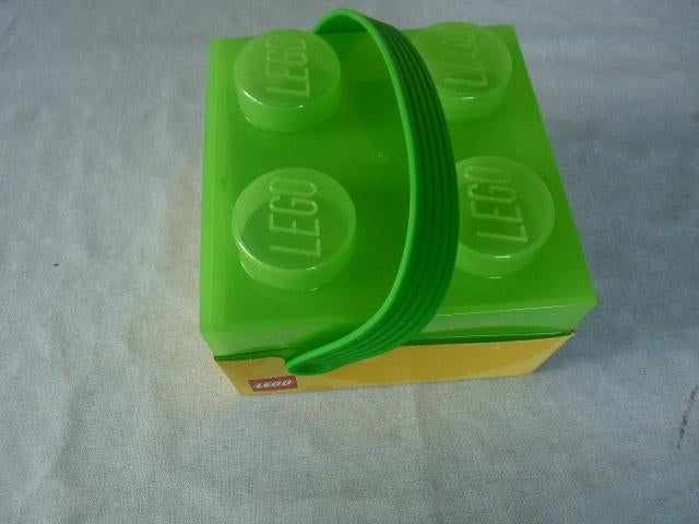LEGO lunchbox opbergbox in felle kleur groen Nieuw, Lego, Overige typen, Nieuw, Ophalen of Verzenden