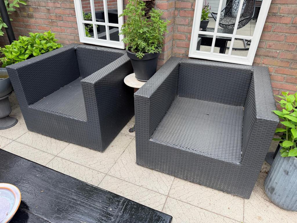 2 stoelen, gratis af te halen!!, Tuin en Terras, Tuinsets en Loungesets, 2 zitplaatsen, Kunststof, Gebruikt, Ophalen of Verzenden