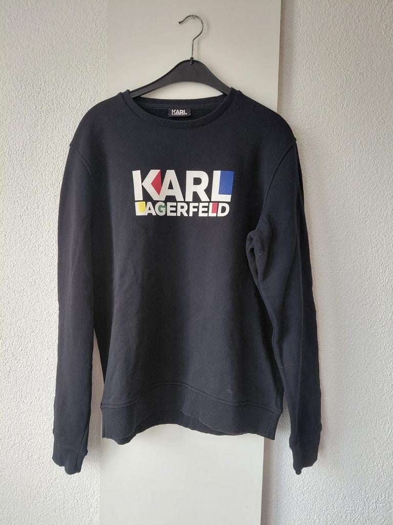 Karl Lagerfeld sweater L, Kleding | Heren, Maat 52/54 (L), Zwart, Ophalen of Verzenden, Zo goed als nieuw
