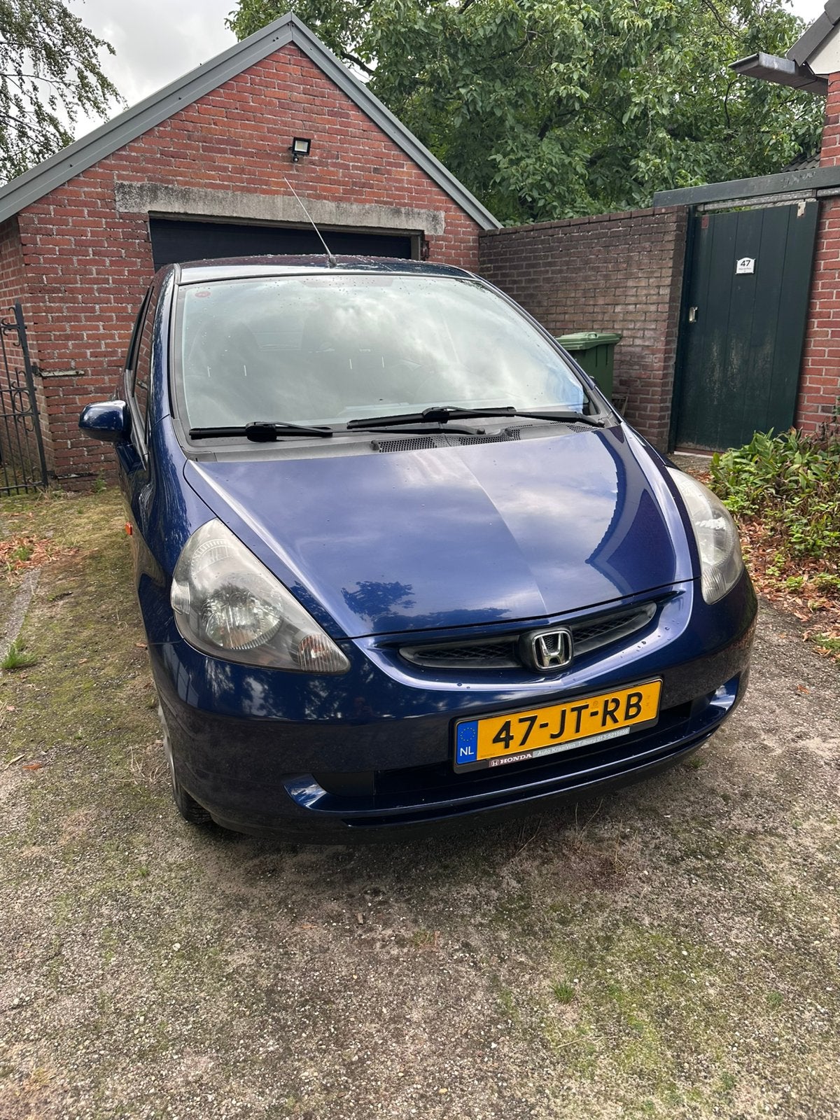 Honda Jazz 1.4 I LS 2002 Blauw, weinig km en nieuwe apk!, Auto's, Voorwielaandrijving, 83 pk, 450 kg, 40 €/maand