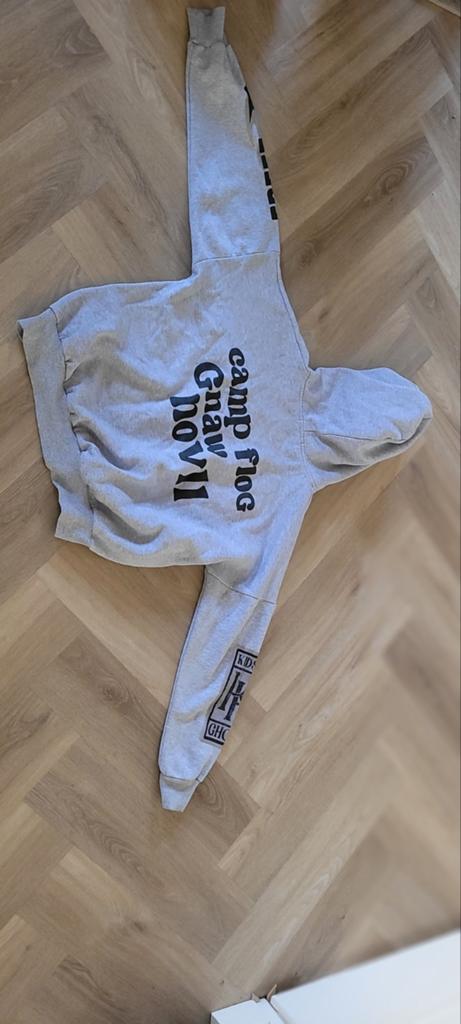 Grijze hoodie met 'Lucky me! I see Ghosts' print, Kleding | Heren, Truien en Vesten, Ophalen, Onbekend, Maat 48/50 (M), Grijs