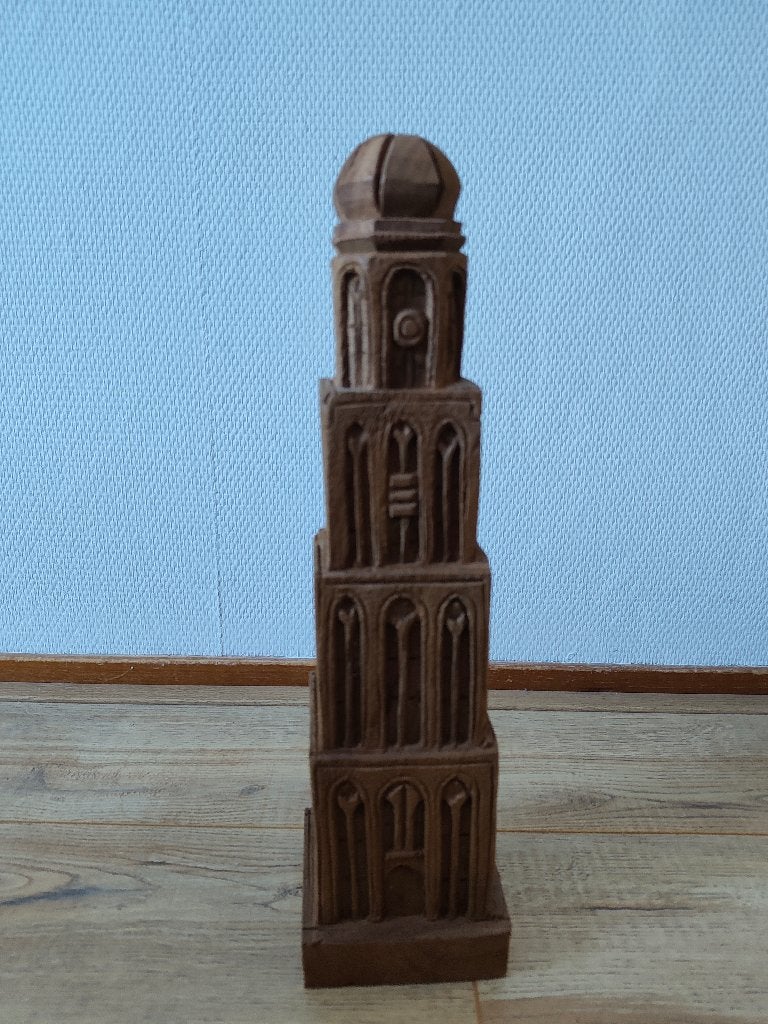 Peperbus van hout zwolle +-45 cm hoog, Ophalen of Verzenden, Zo goed als nieuw, Bruin, Hout