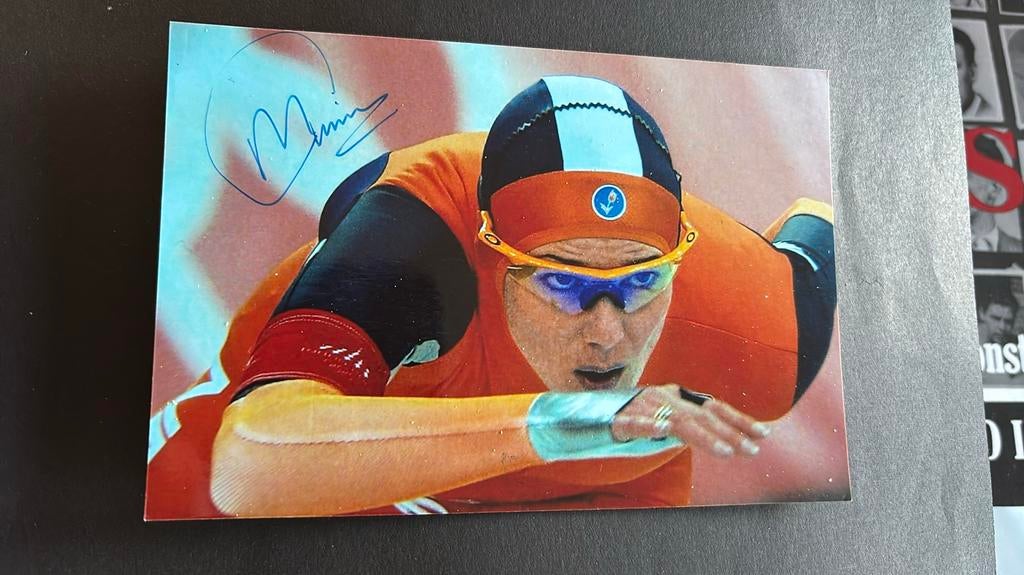 Marianne Timmer Schaatsen FOTO met ECHTE handtekening, Verzenden, Gebruikt, Overige sporten, Overige typen