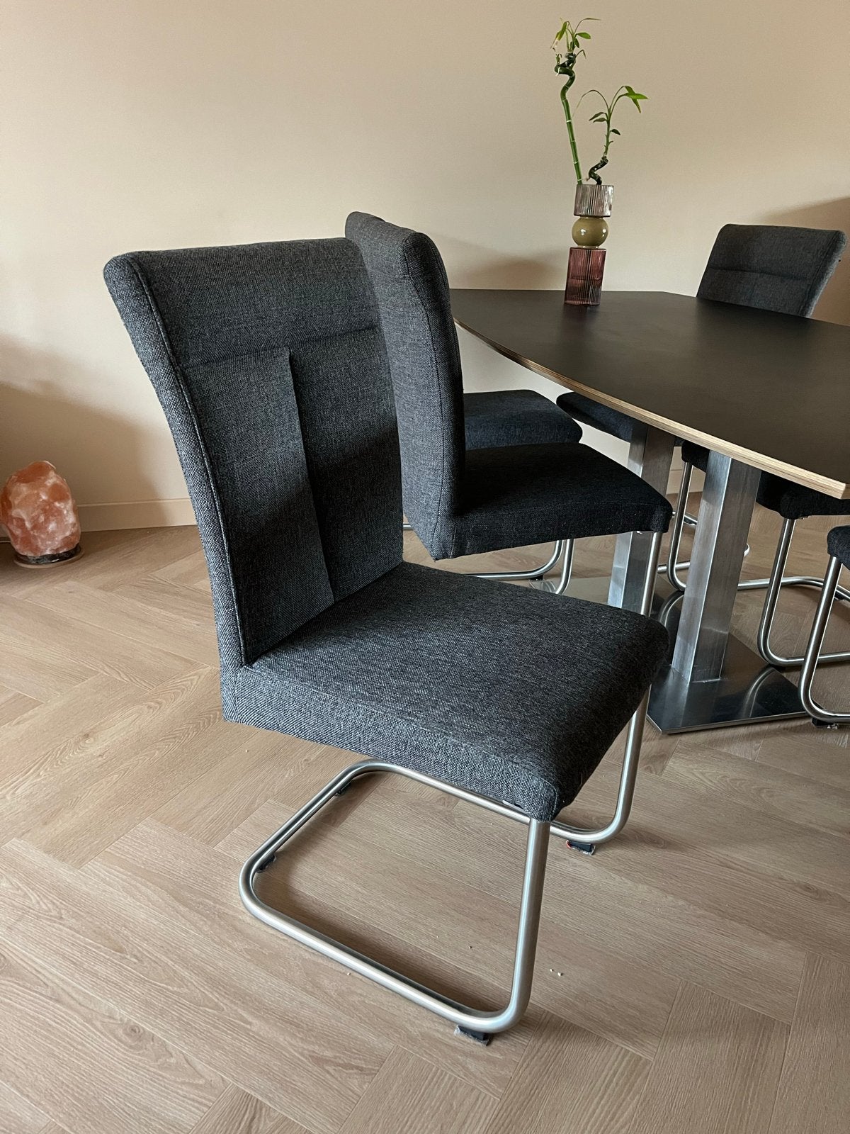 Set van 6 eetkamerstoelen, Ophalen, Gebruikt, Vijf, Zes of meer stoelen, Stof
