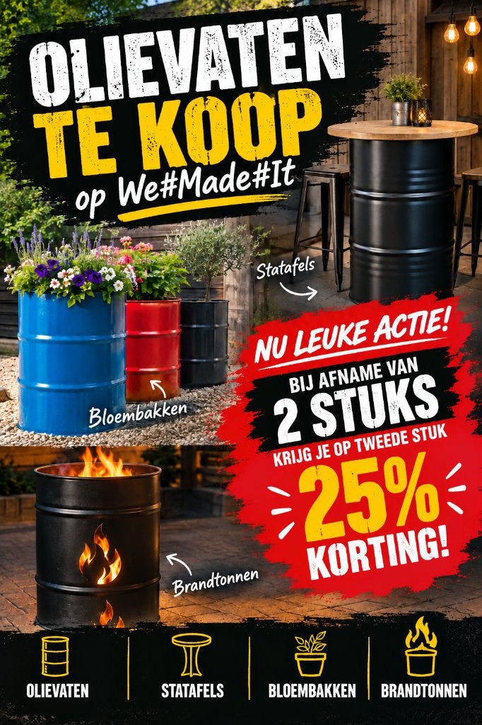 bloembak, Tuin en Terras, Ophalen, Rond, Nieuw, 60 tot 100 cm