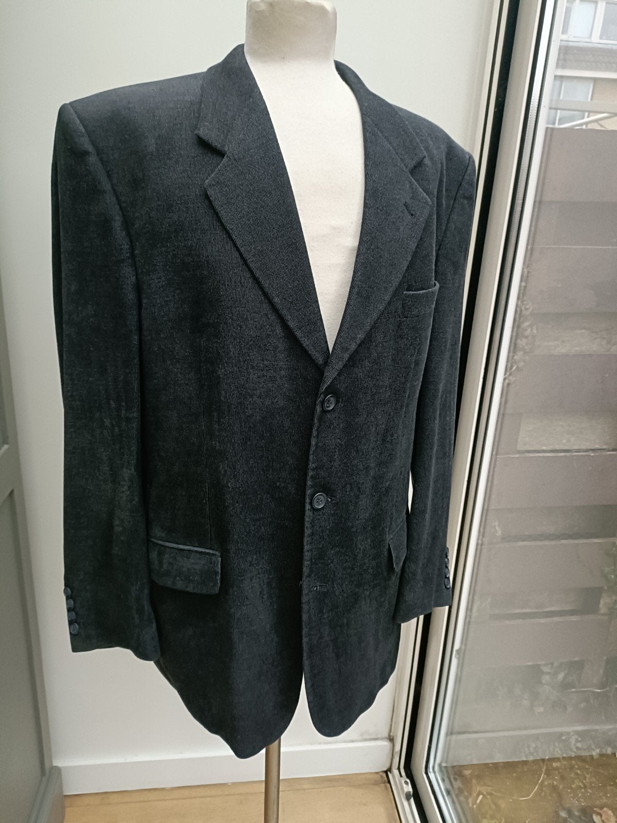 Colbert maat 52, Kleding | Heren, Kostuums en Colberts, Blauw, Ophalen of Verzenden, Zo goed als nieuw, Carlo Romei