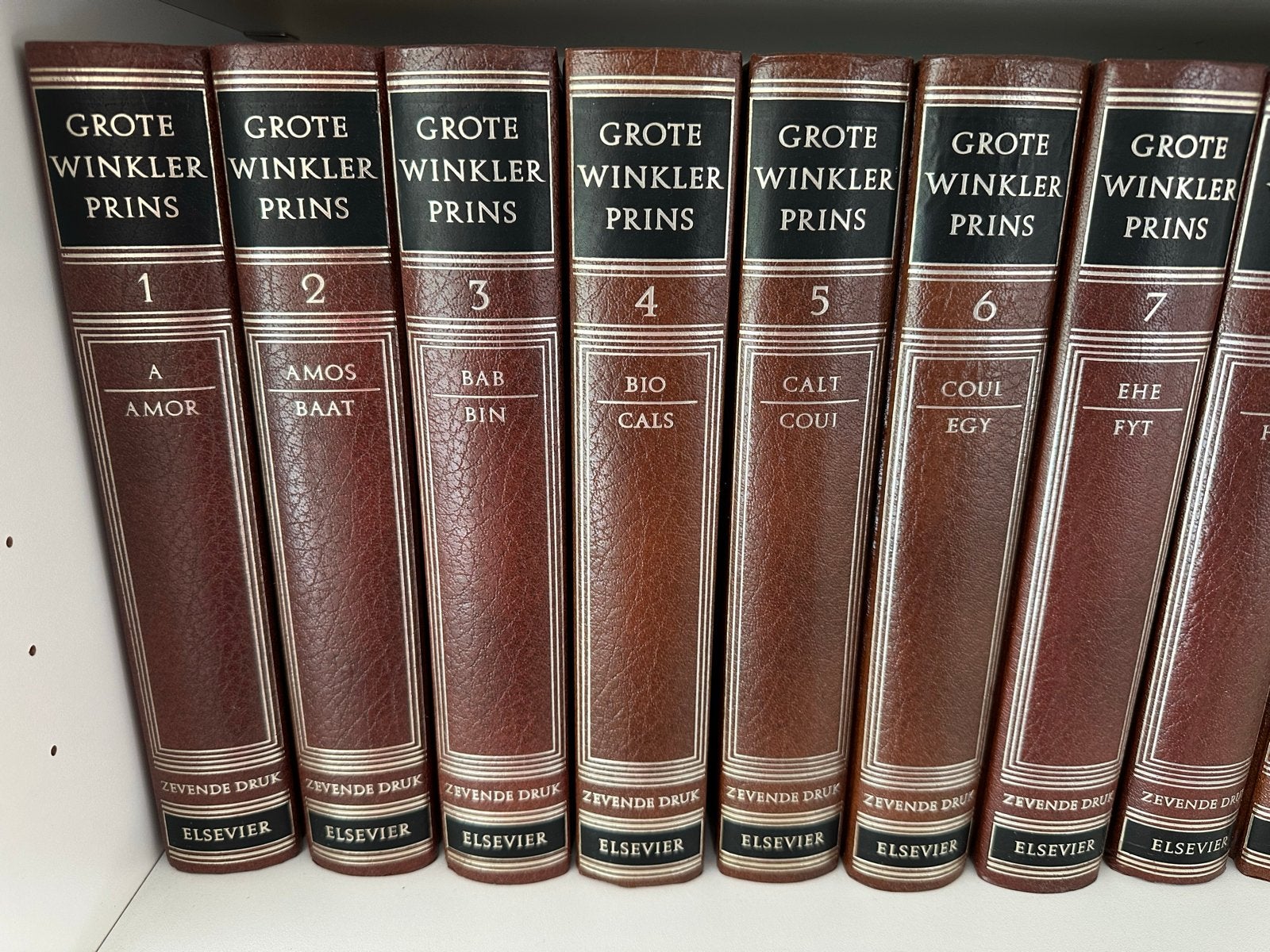 Grote Winkler Prins Encyclopedie - Zevende Druk (20 delen), Boeken, Ophalen of Verzenden, Gelezen, Algemeen, Complete serie