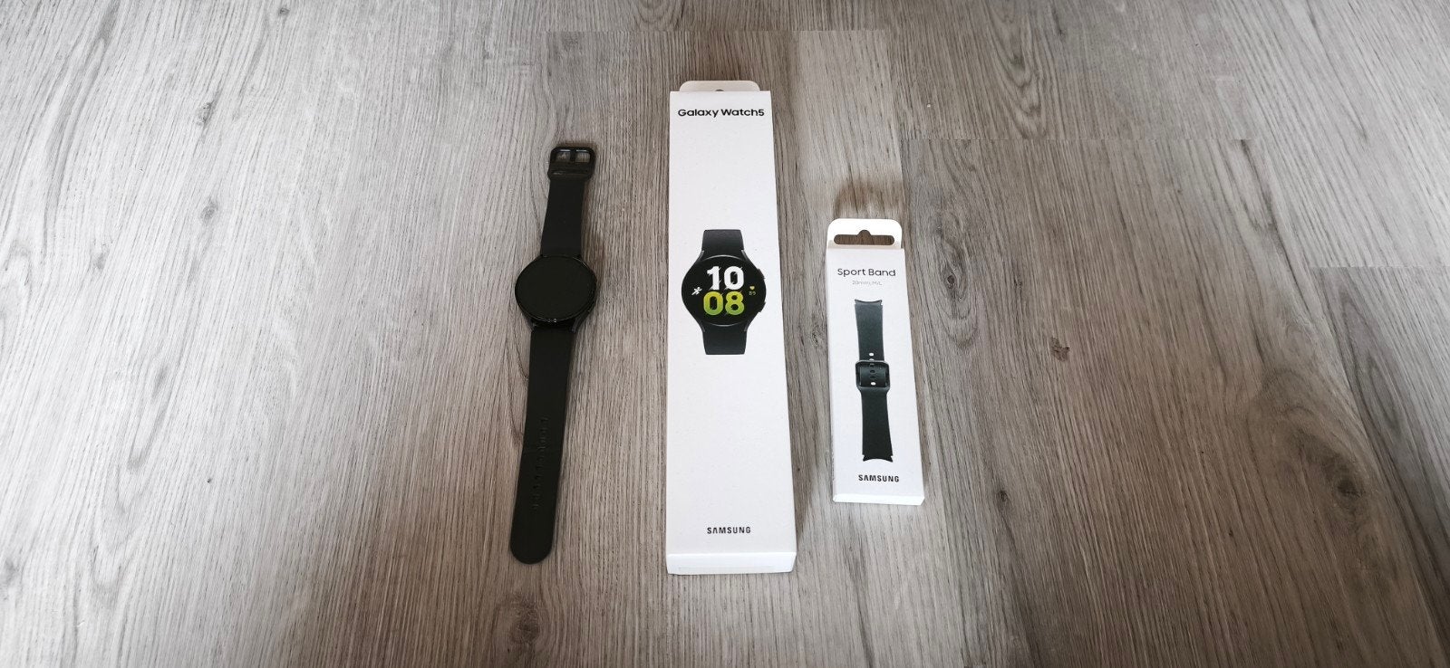 Samsung Galaxy Watch5 SM-R910 met nieuwe Sport band, Zwart, Ophalen of Verzenden, Zo goed als nieuw, Samsung