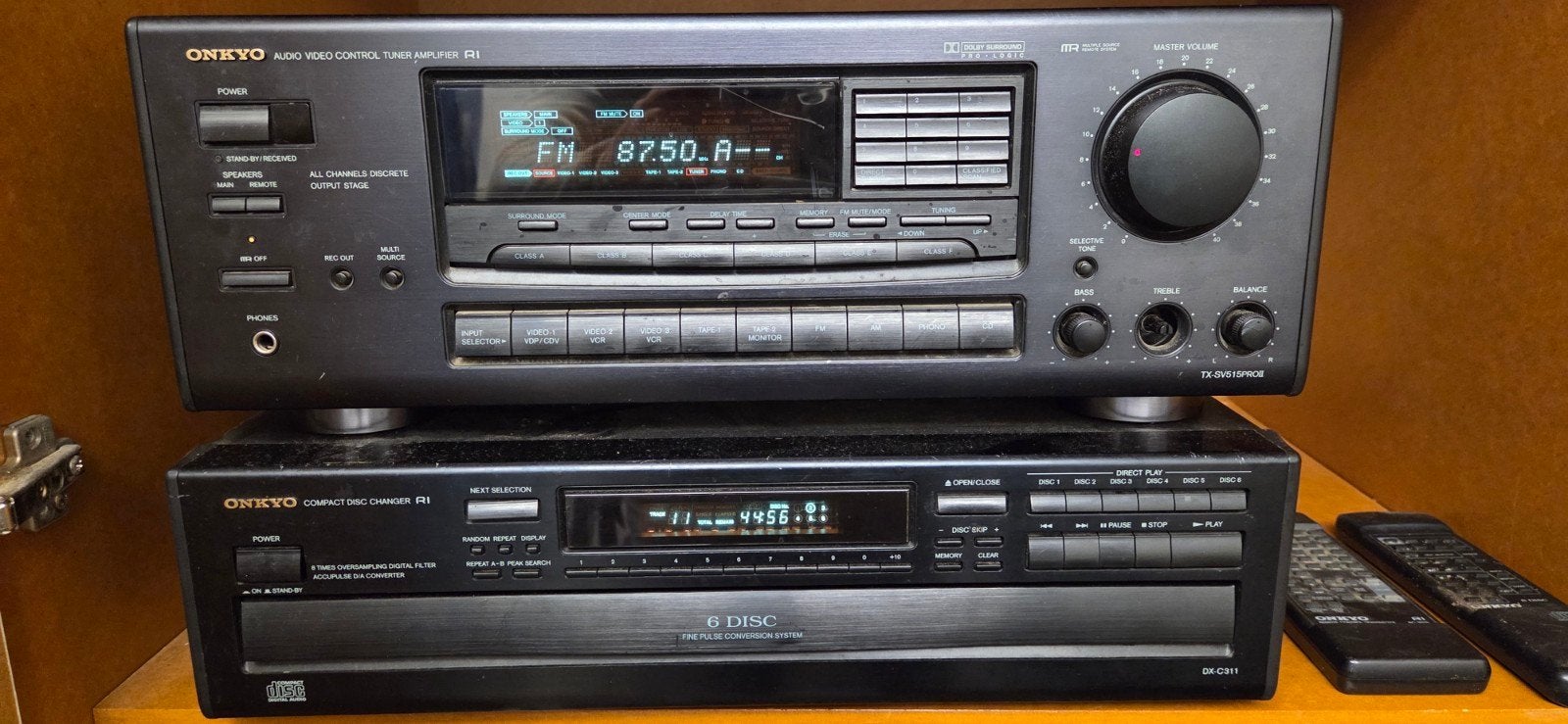 Onkyo Audio Video Control Tuner Amplifier en CD-speler, Ophalen of Verzenden, Gebruikt, Tuner of Radio, Losse componenten