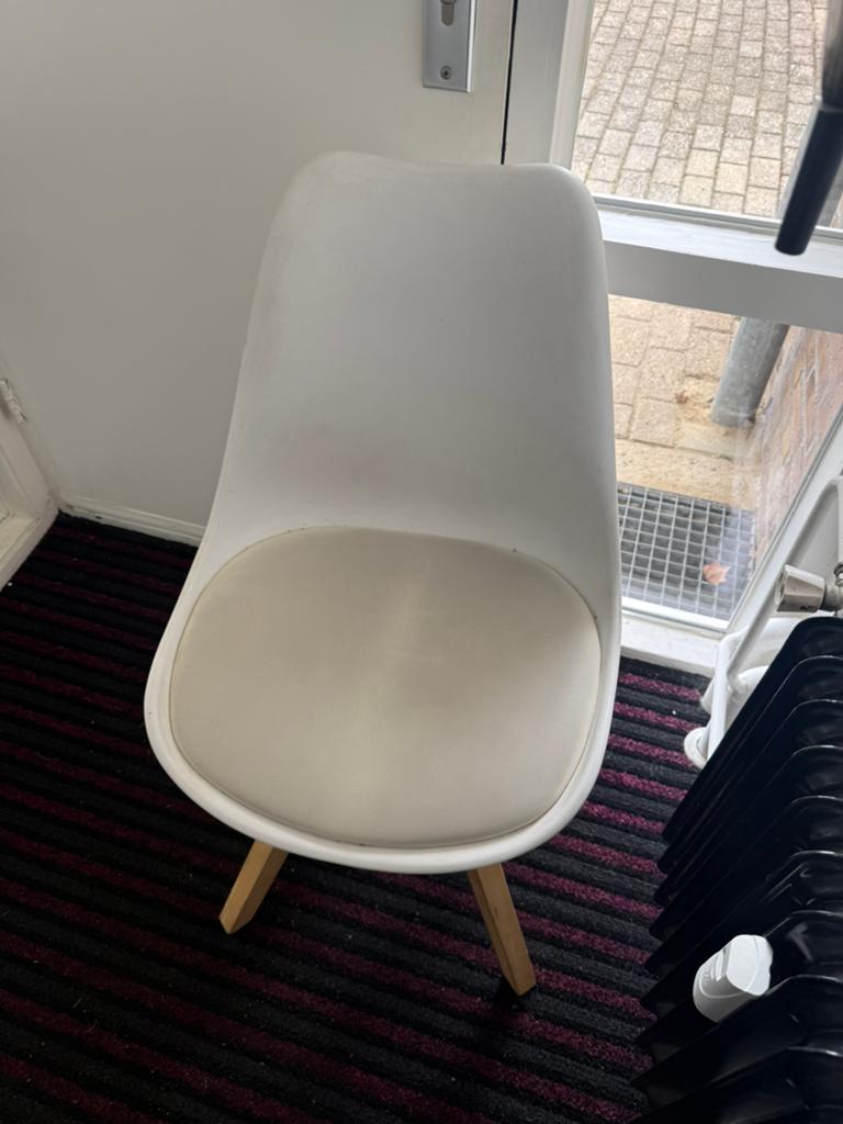 Ikea stoel gratis ophalen, Ophalen, Gebruikt, Wit, Eén