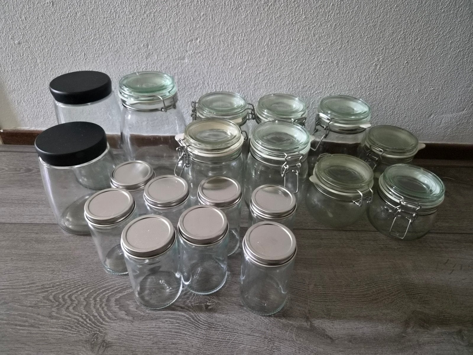 Diverse voorraadpotten, Ophalen, Glas, IKEA, Zo goed als nieuw