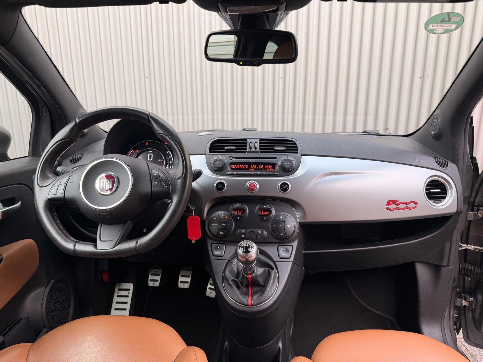 Fiat 500 C 0.9 TwinAir Turbo 500S Leder|PDC|Cruise control|D, Auto's, Fiat, Euro 6, Cabriolet, Handgeschakeld, 26 km/l