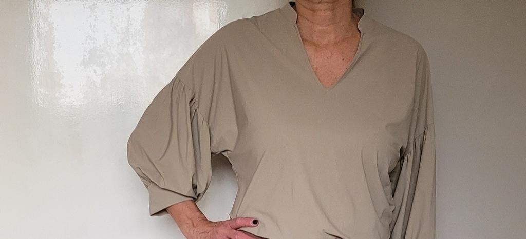 Studio Anneloes blouse L Beige Travelstof, Studio Anneloes, Beige, Maat 42/44 (L), Ophalen of Verzenden