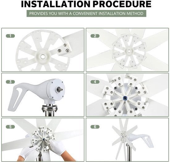 Windturbine - Windmolen - Windenergie - Windturbine Generato, Corvance B.V., Verzenden, Nieuw, Corvancebol@gmail.com