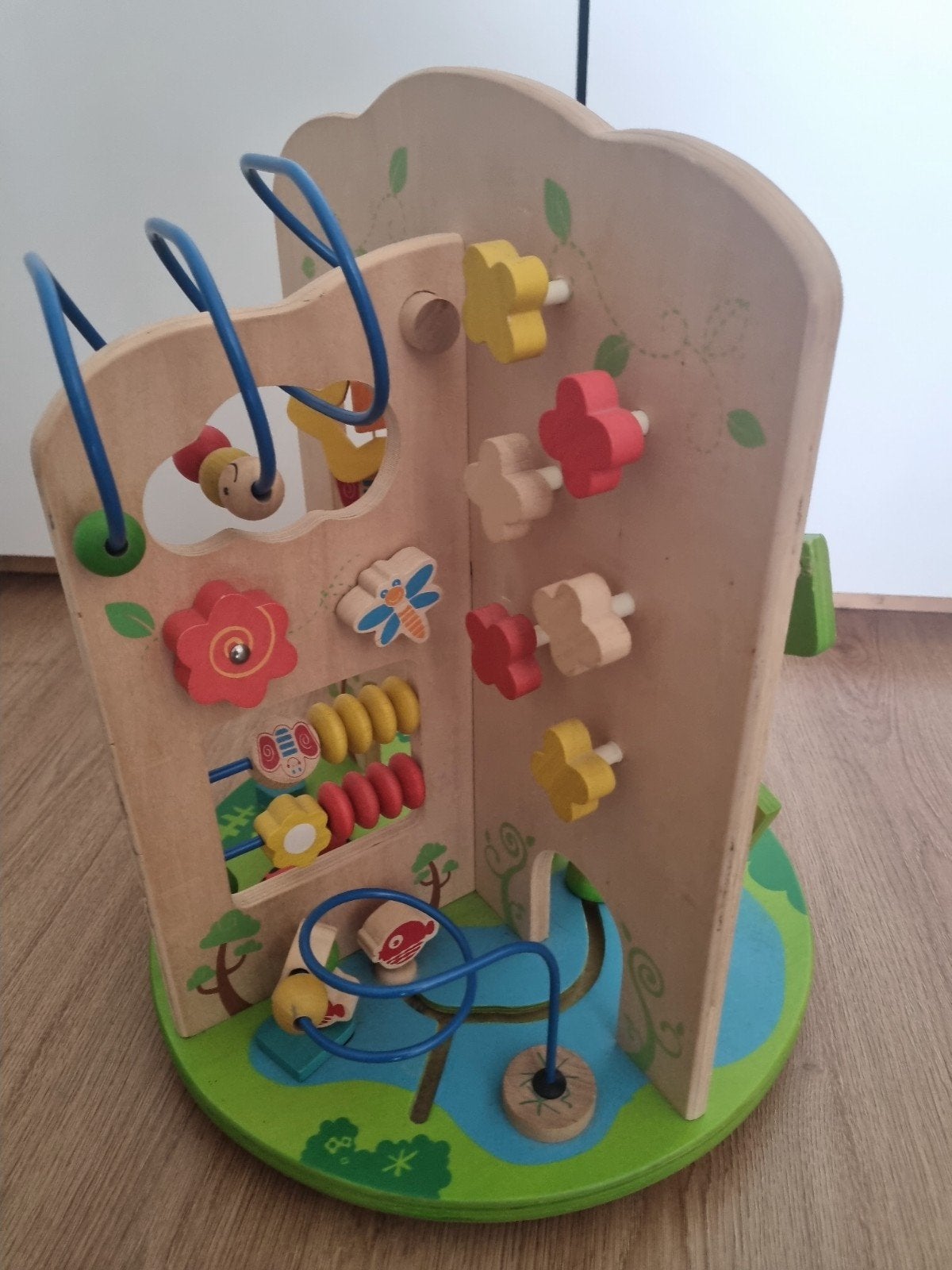 Houten activity centre van Everearth, Kinderen en Baby's, Speelgoed | Houten speelgoed, Ophalen, Gebruikt, Overige typen
