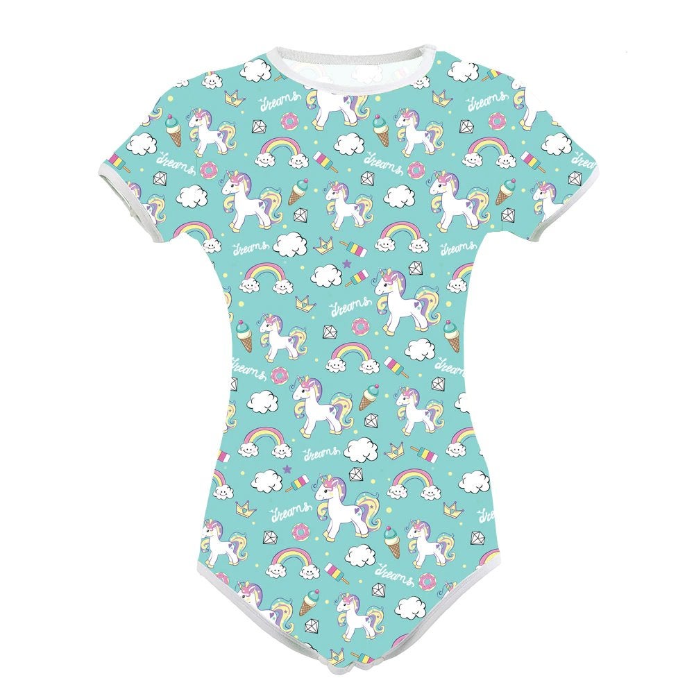 Groene romper / volwassenen luier baby pakje pyjama onesie, Verzenden, Groen, Overige typen