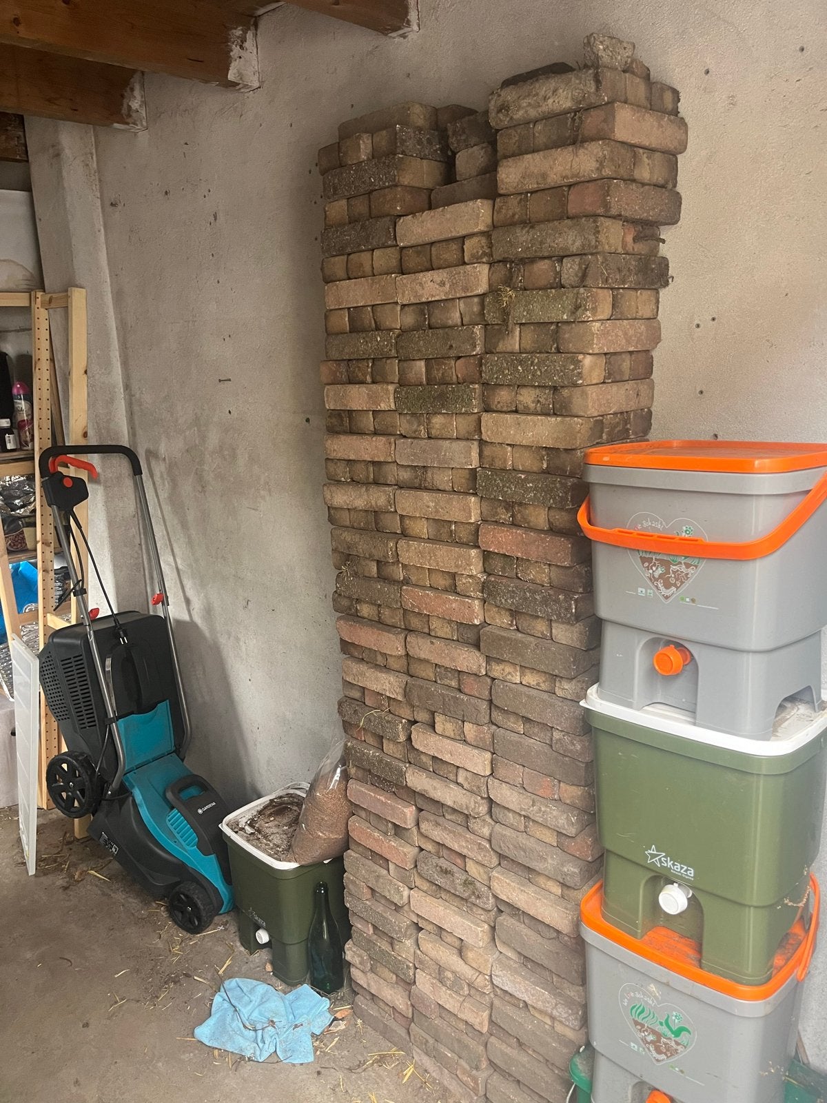 350 gebruikte klinkers 20x7,5x5cm, Tuin en Terras, Tegels en Klinkers, Ophalen, Overige materialen, Gebruikt, Klinkers