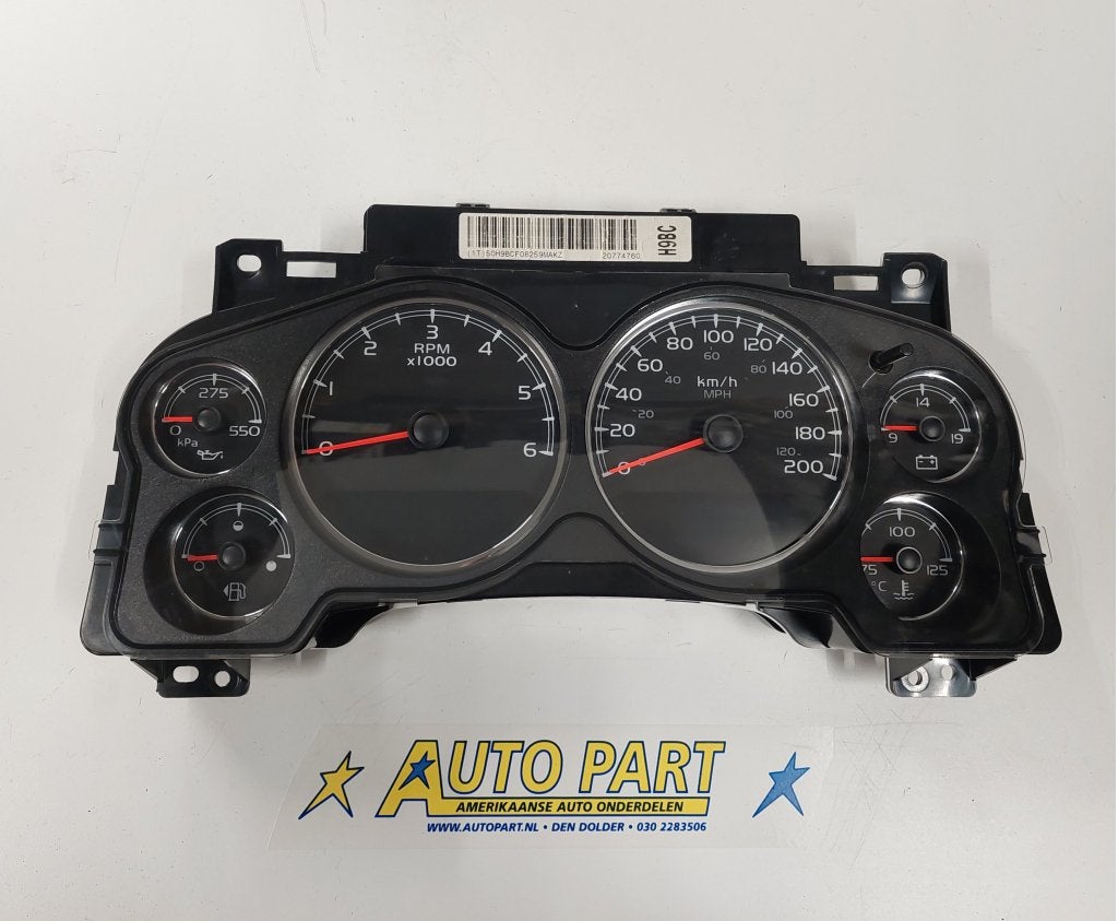 Chevrolet Avalanche Dashboard klok 2009-2013, Auto-onderdelen, Gebruikt, Info@gm.com, Chevrolet, Ophalen of Verzenden