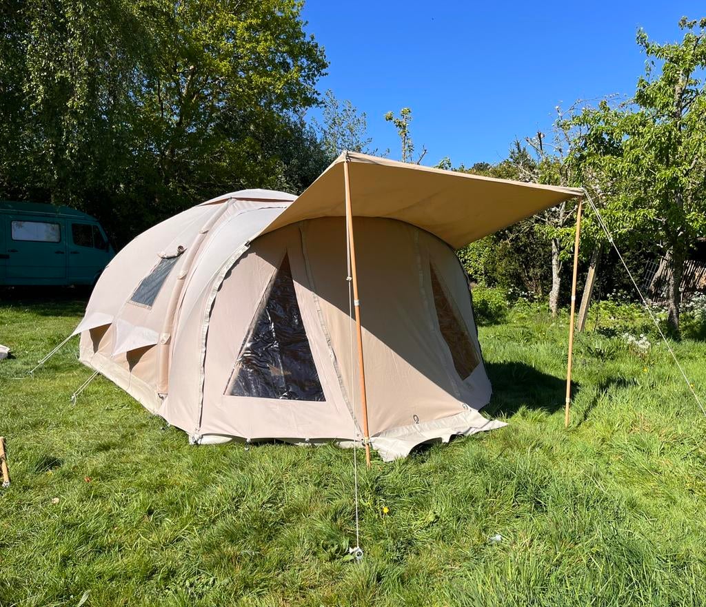 Karsten tent 290 met voortent en regenluifel, Ophalen, Zo goed als nieuw