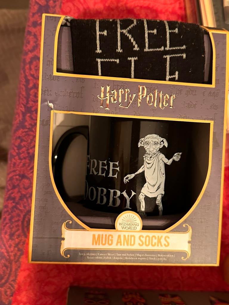 Harry potter mok met sokken, Ophalen of Verzenden, Zo goed als nieuw