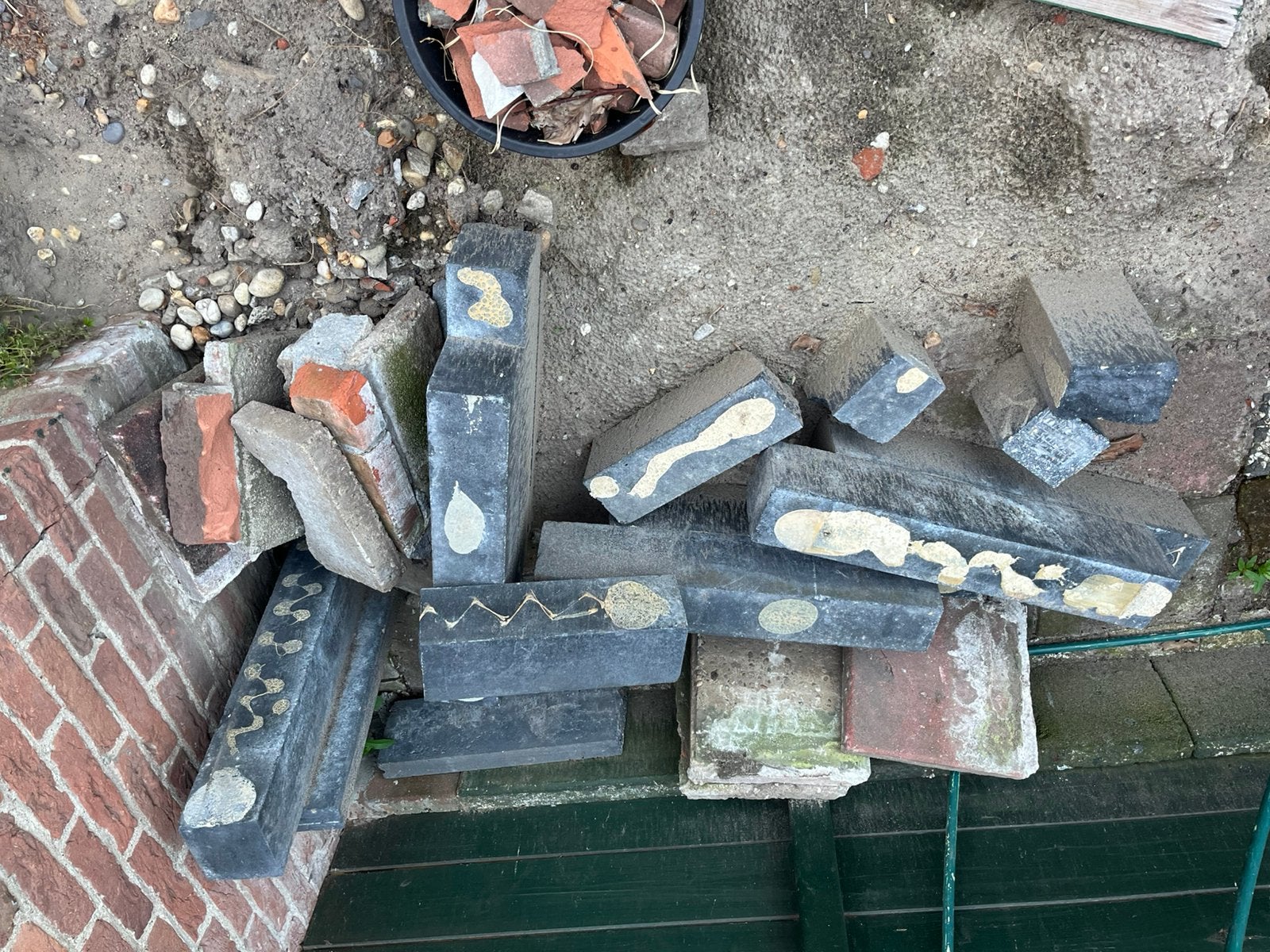 Stapelblokken, Tuin en Terras, Bielzen en Borders, Overige typen, Ophalen of Verzenden, Zo goed als nieuw, Beton
