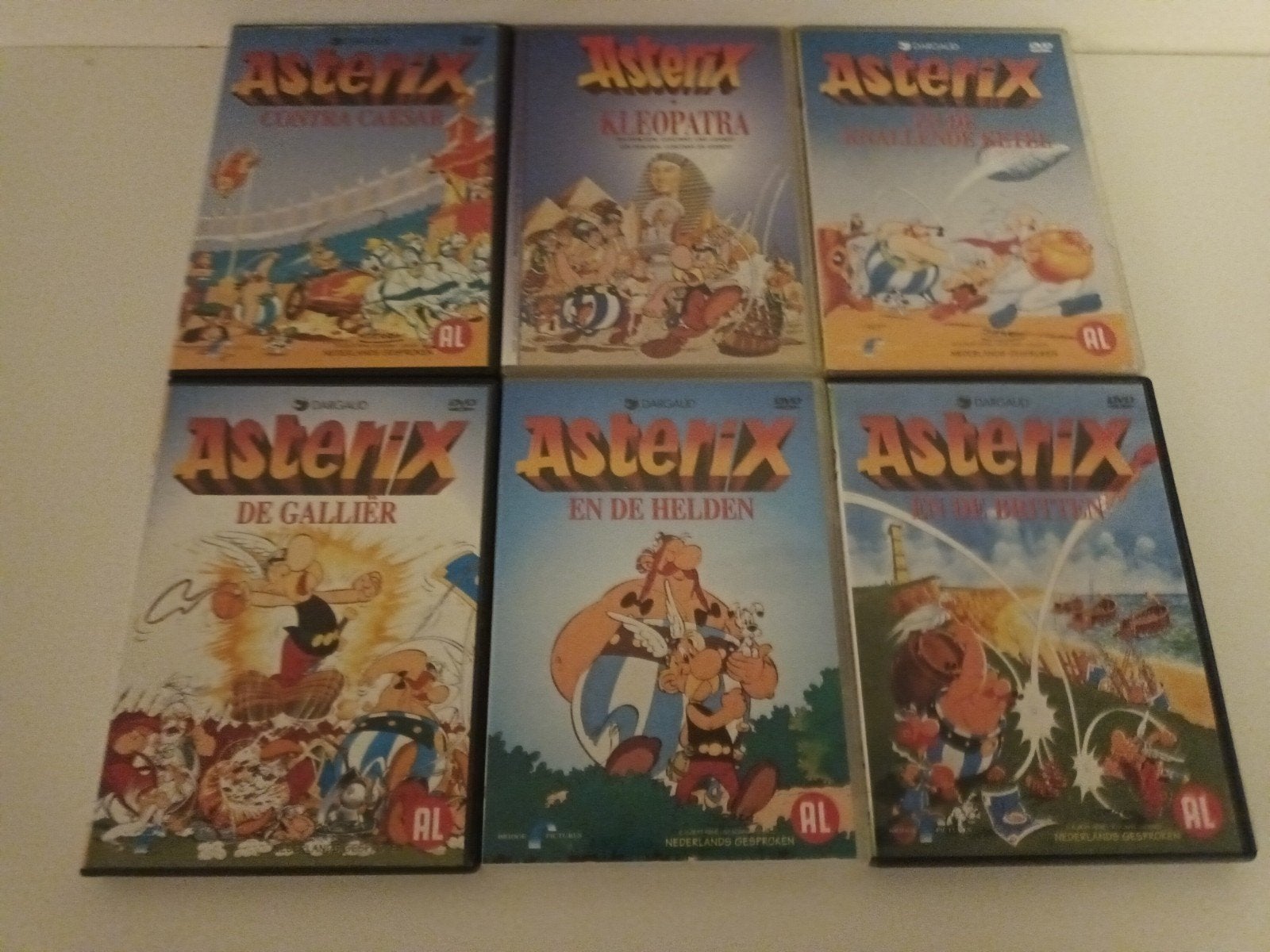 6 dvds complete reeks Asterix en Obelix, Cd's en Dvd's, Dvd's | Tekenfilms en Animatie, Alle leeftijden, Ophalen of Verzenden