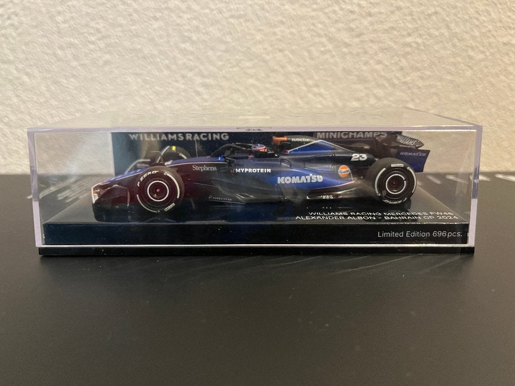 Williams FW46 A. Albon Bahrain GP 2024 1:43 F1 Minichamps, Ophalen, Nieuw, Auto, MiniChamps