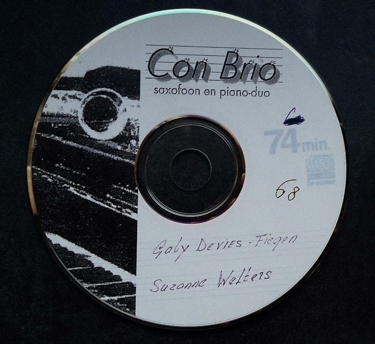 CD - Con Brio - Saxofoon en Piano Duo - lokale artiest, Ophalen of Verzenden, Zo goed als nieuw, Overige genres