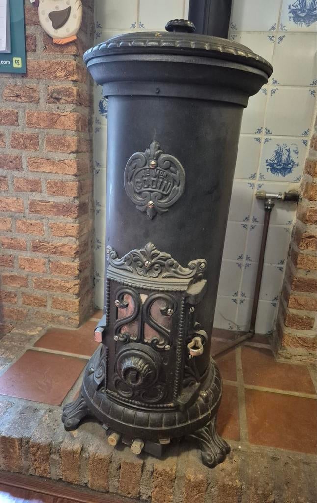 antieke gaskachel, Huis en Inrichting, Kachels, Ophalen, Gebruikt, Gas, Vrijstaand