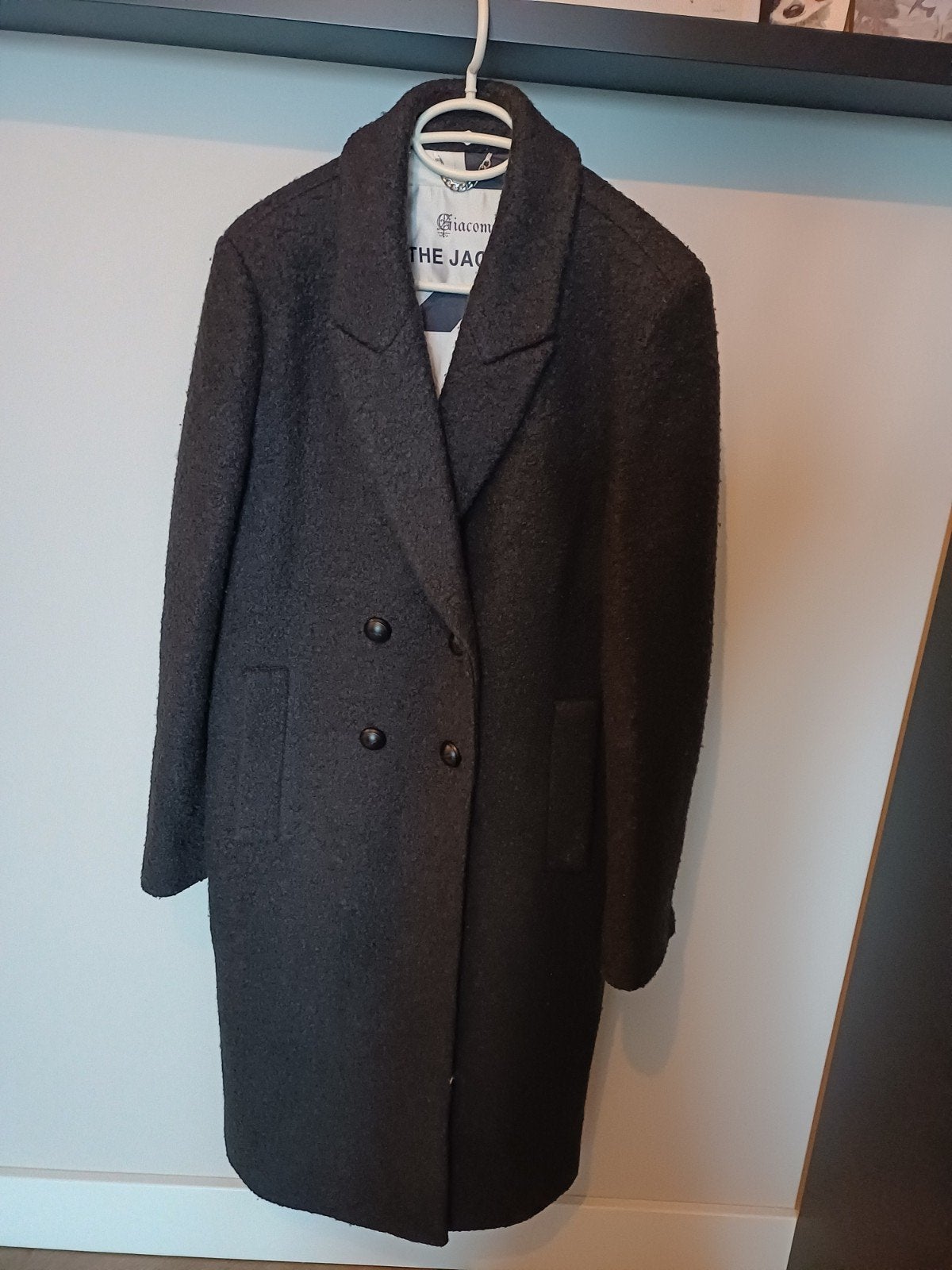 Nieuwe antracietkleurige GIACOMO lange winterjas maat L, Ophalen of Verzenden, Nieuw