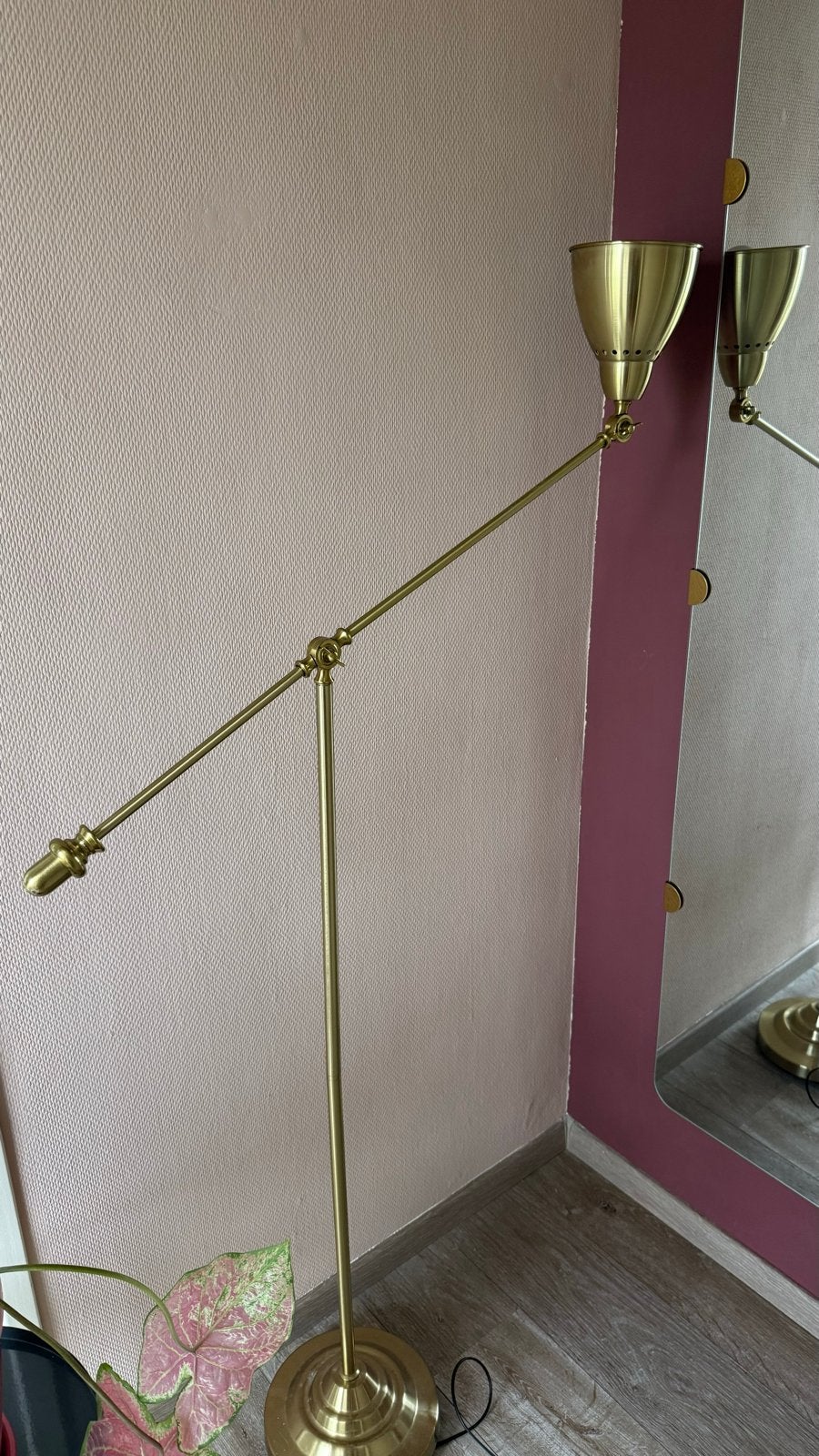 IKEA Barometer vloerlamp goud - Zo goed als nieuw, Ophalen, Zo goed als nieuw, Metaal, 100 tot 150 cm