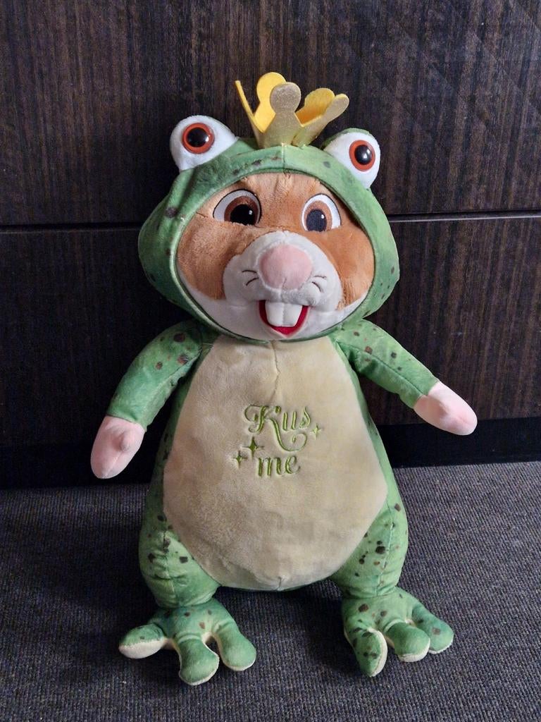 Hamster Kikker Koning Grote Knuffel Albert Heijn/ Efteling, Ophalen of Verzenden, Zo goed als nieuw, Overige typen