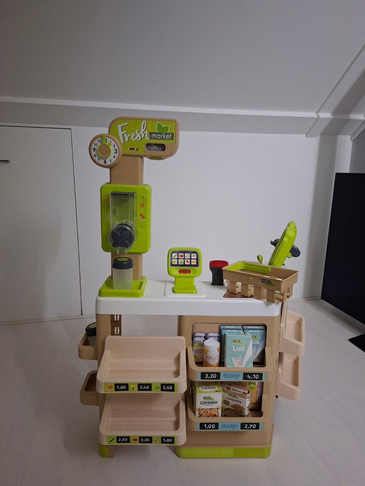 winkeltje, Fresh market, smoby, Ophalen, Toebehoren