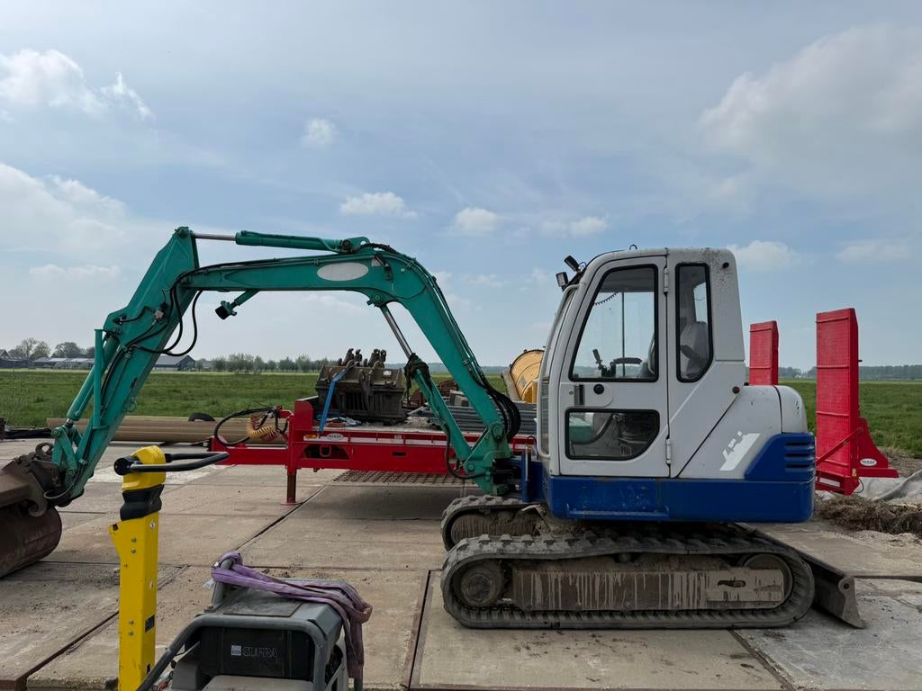 Rups kraan, Ophalen, Graafmachine