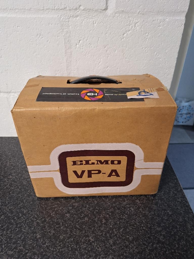 Vintage 8mm Projector Super 8 Elmo VP-A in doos jaren 70, Ophalen of Verzenden, Gebruikt
