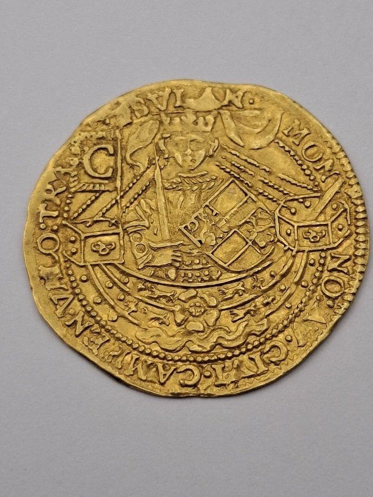 Zeldzame Gouden Rozenobel Stad Kampen (ca. 1590-1600), Postzegels en Munten, Munten | Nederland, Vóór koninkrijk, Losse munt, Goud
