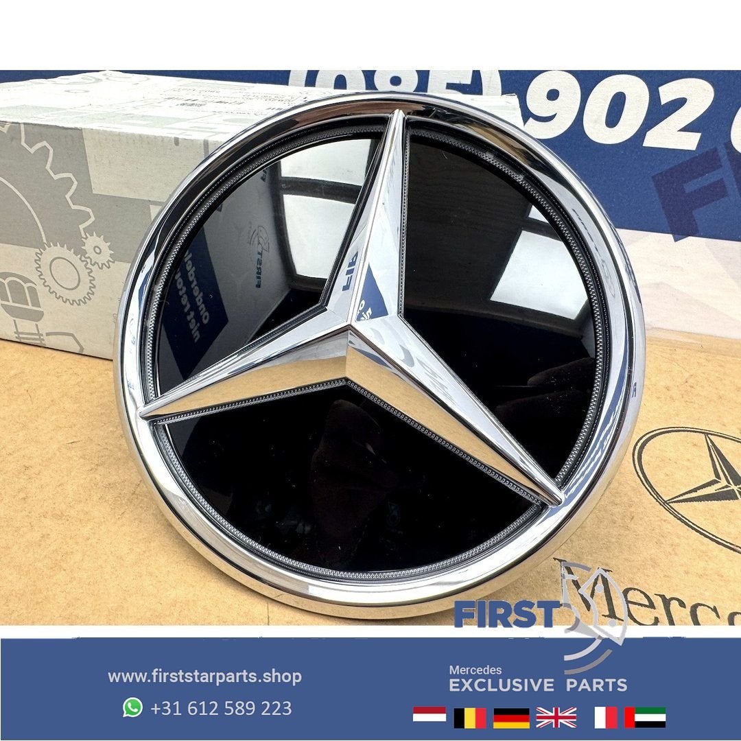 A2438100000 Mercedes STER LOGO VERLICHT GLANS CHROOM W176 W1, Auto-onderdelen, Gebruikt, -, Ophalen of Verzenden, -