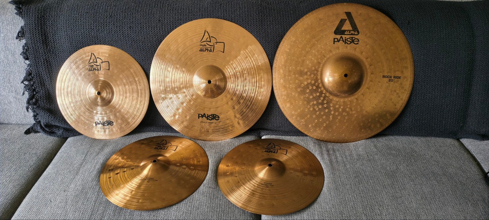 Paiste Alpha Bekkens Set - Hi Hat, Ride & Crashes, Ophalen, Gebruikt, Overige merken