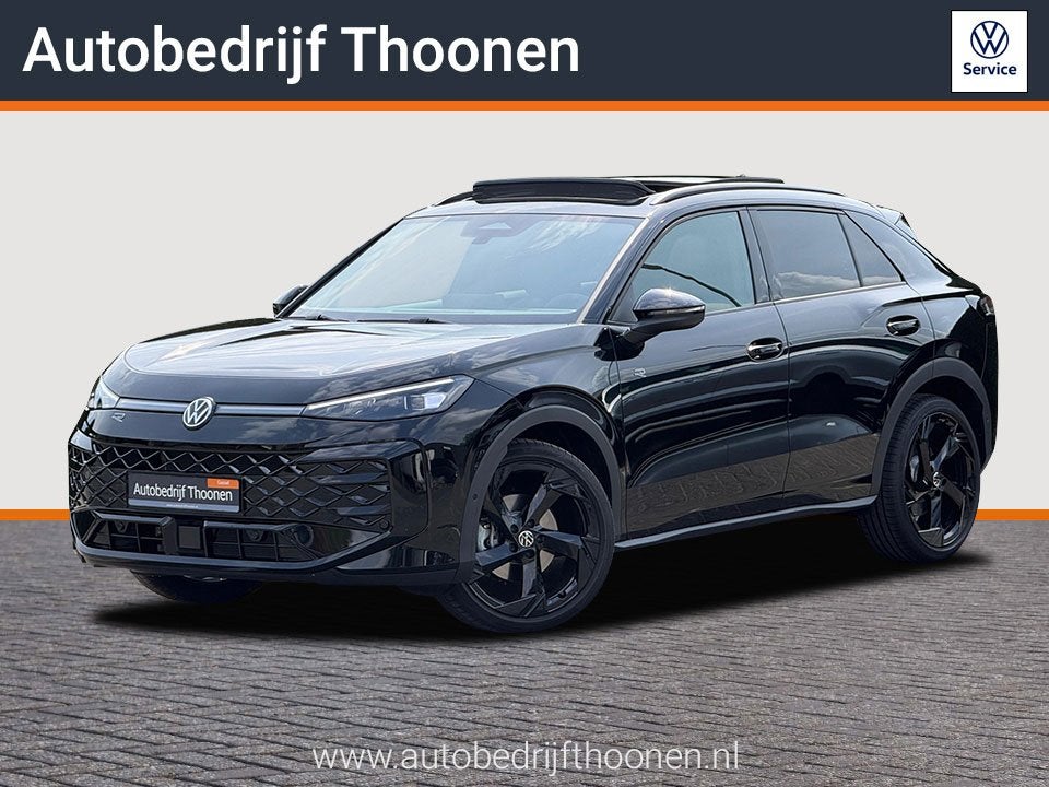 Volkswagen T-Roc 1.5 eTsi R-Line Trekhaak | Pano | 20", Auto's, Volkswagen, 4 cilinders, Alcantara, Zwart, Bedrijf
