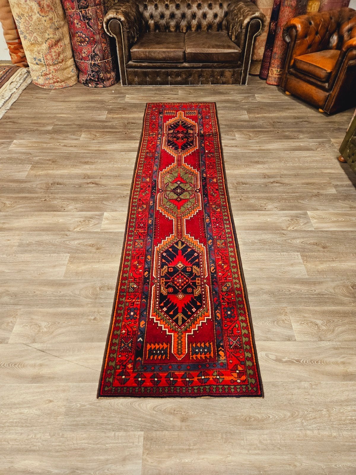 Perzische Loper. prachtige kleuren en patronen! Weg = Weg!, Blauw, Perzisch, 200 cm of meer
