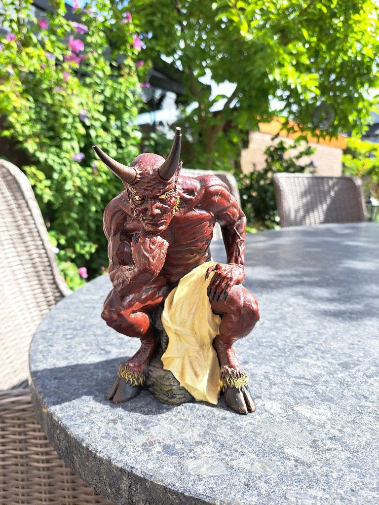 Demon beeld 'The thinker', Ophalen of Verzenden, Zo goed als nieuw, Fantasy