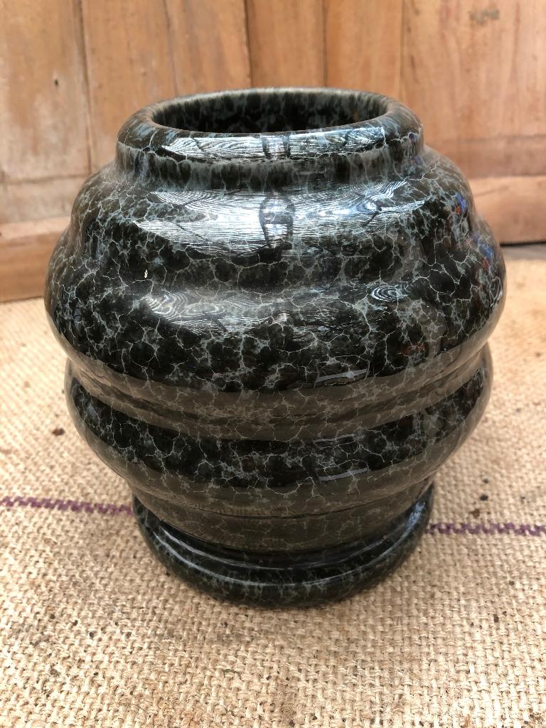 urn grafvaas, Ophalen, Zo goed als nieuw, Zwart, Natuurlijk materiaal