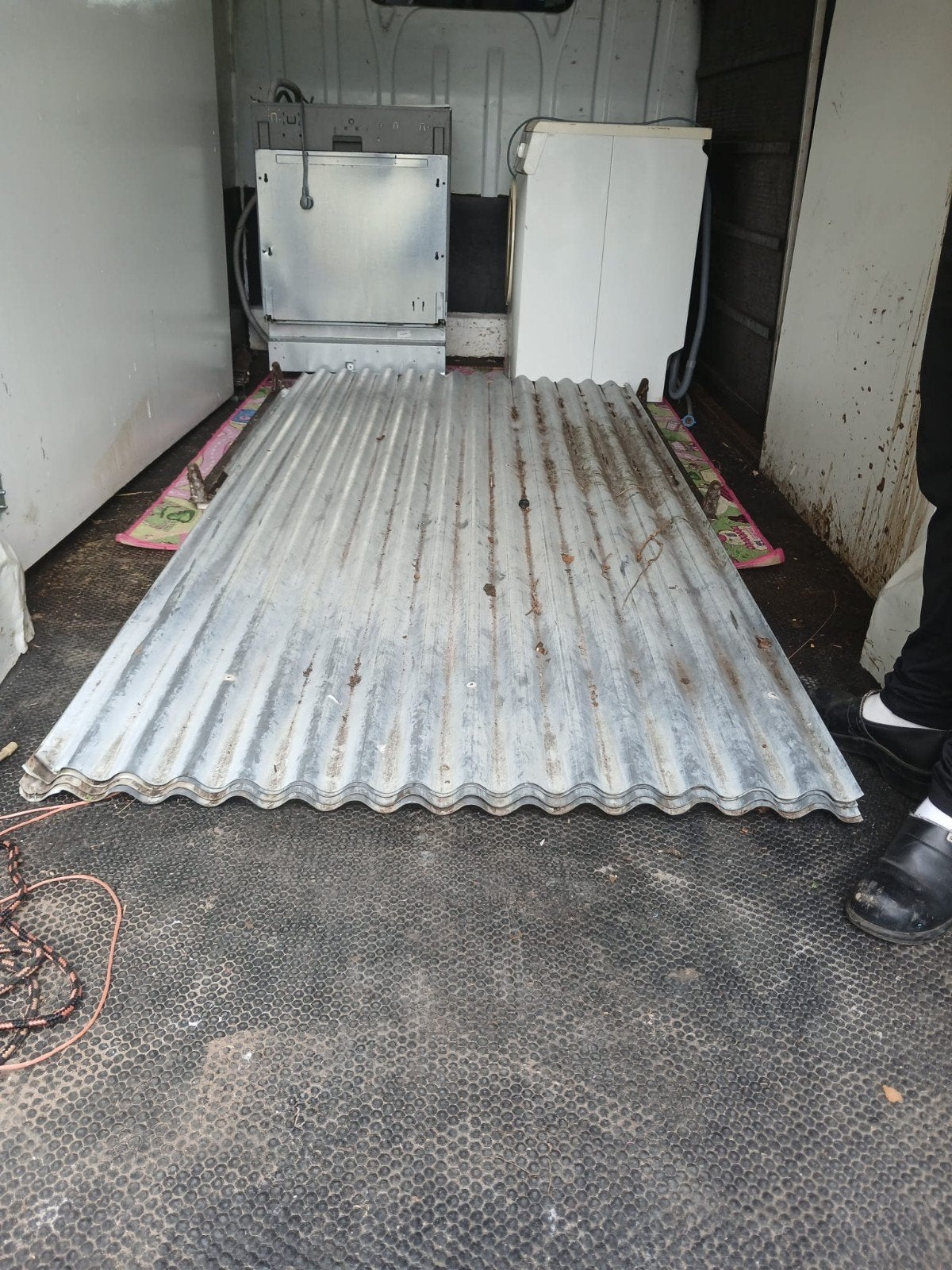 decoratie gegalvaniseerde golfplaten, Ophalen, Gebruikt