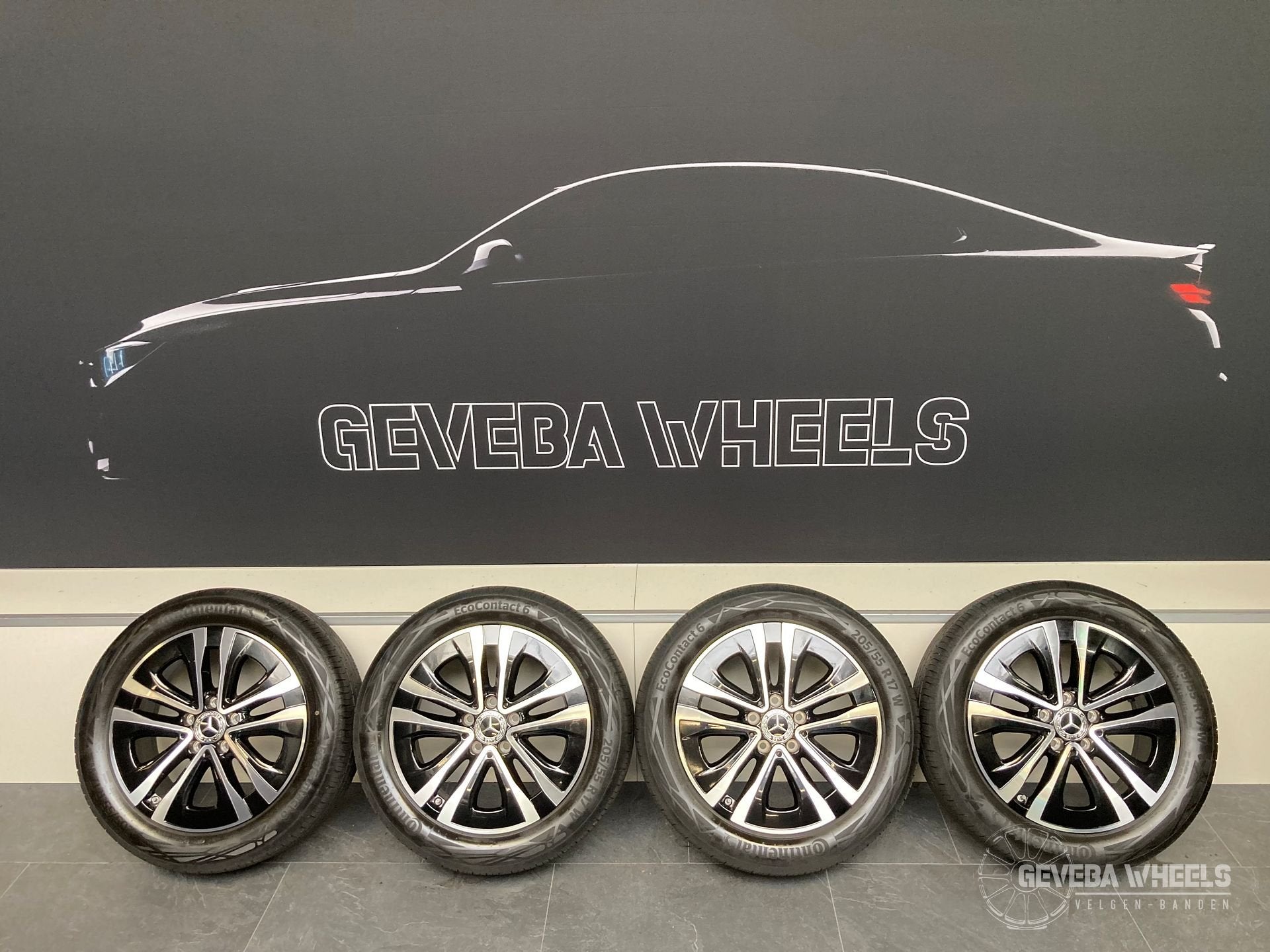 17” originele Mercedes A W177 velgen banden B W247 CLA X118, Gebruikt, -, -, Banden en Velgen