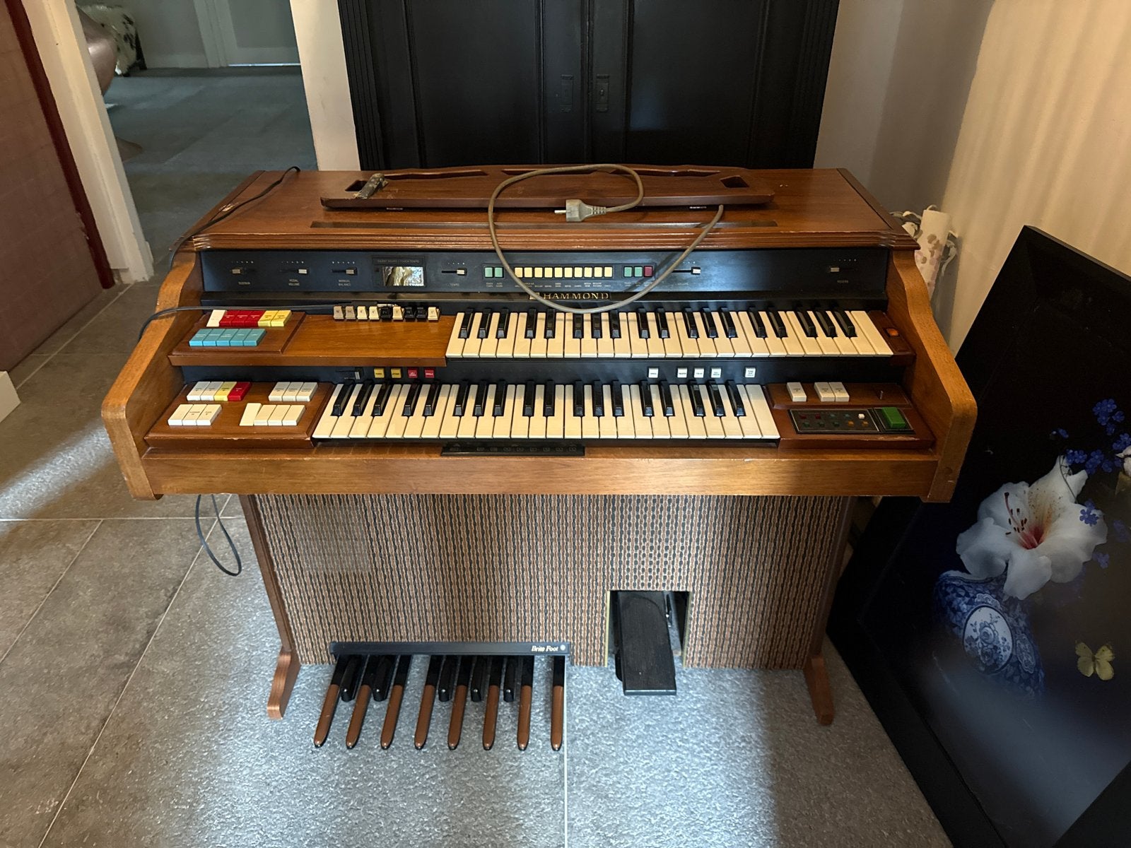 Hammondorgel met twee klavieren en pedalen, Muziek en Instrumenten, Ophalen, Gebruikt, 2 klavieren, Hammondorgel