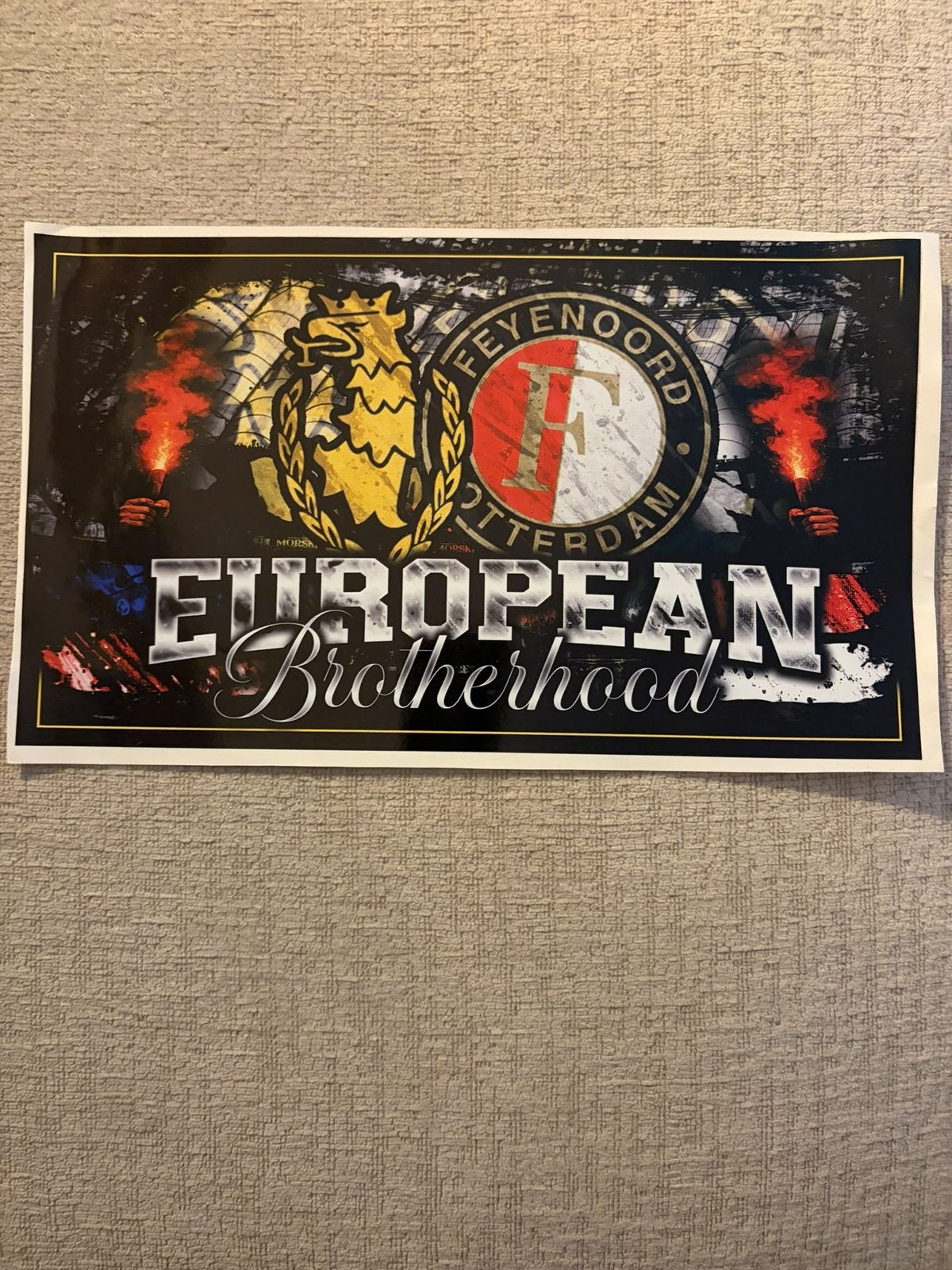 Feyenoord pogon sticker, Ophalen of Verzenden, Zo goed als nieuw, Sport